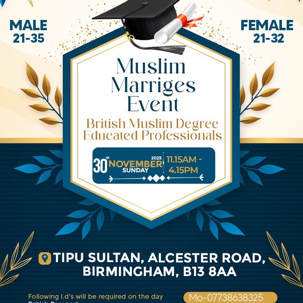 Birmingham Exclusive Degree Educated Professionals Marriage Even
