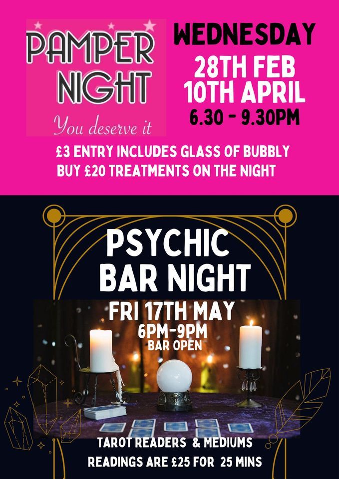 Psychic Readings & Bar Night at Zion