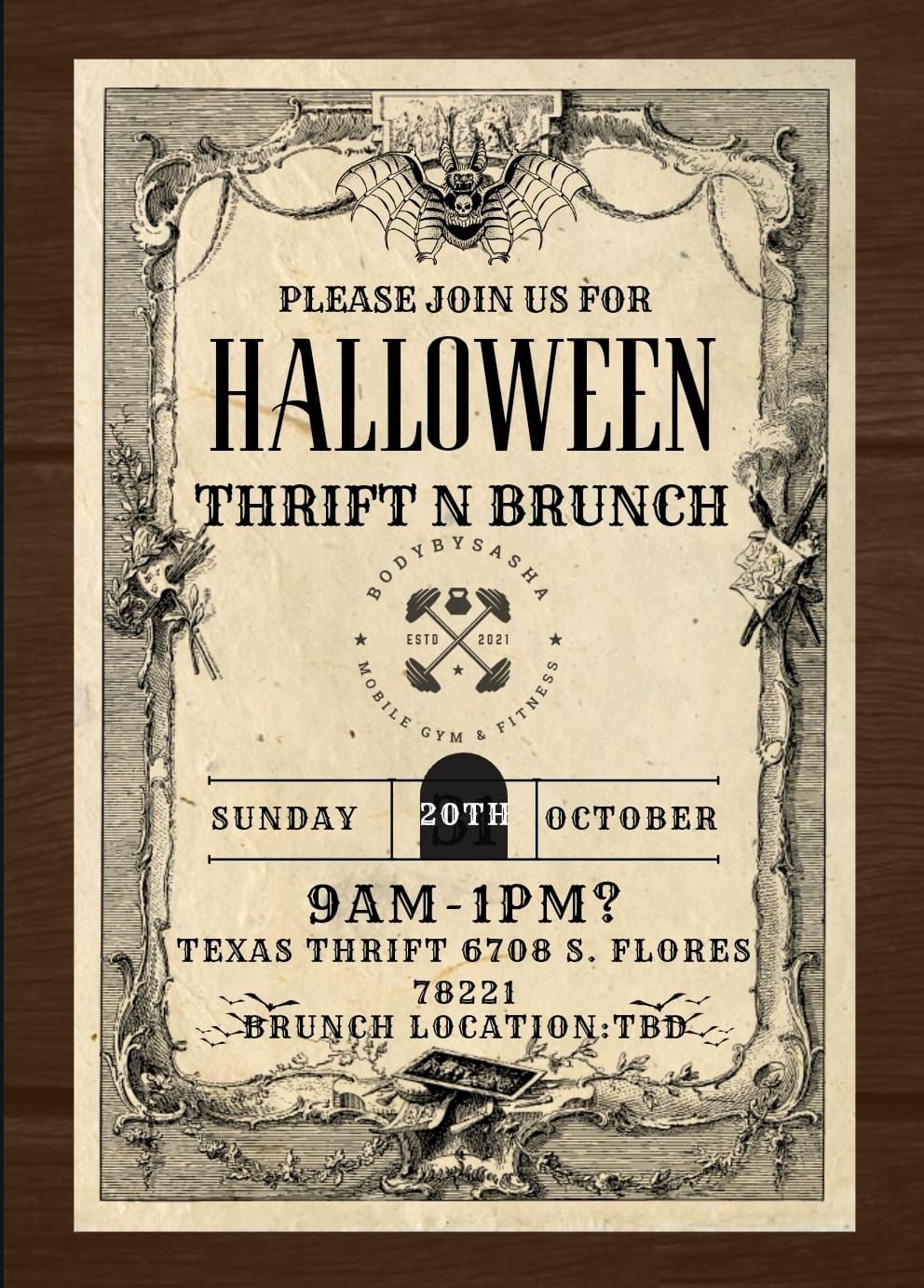 Halloween Thrift N Brunch 