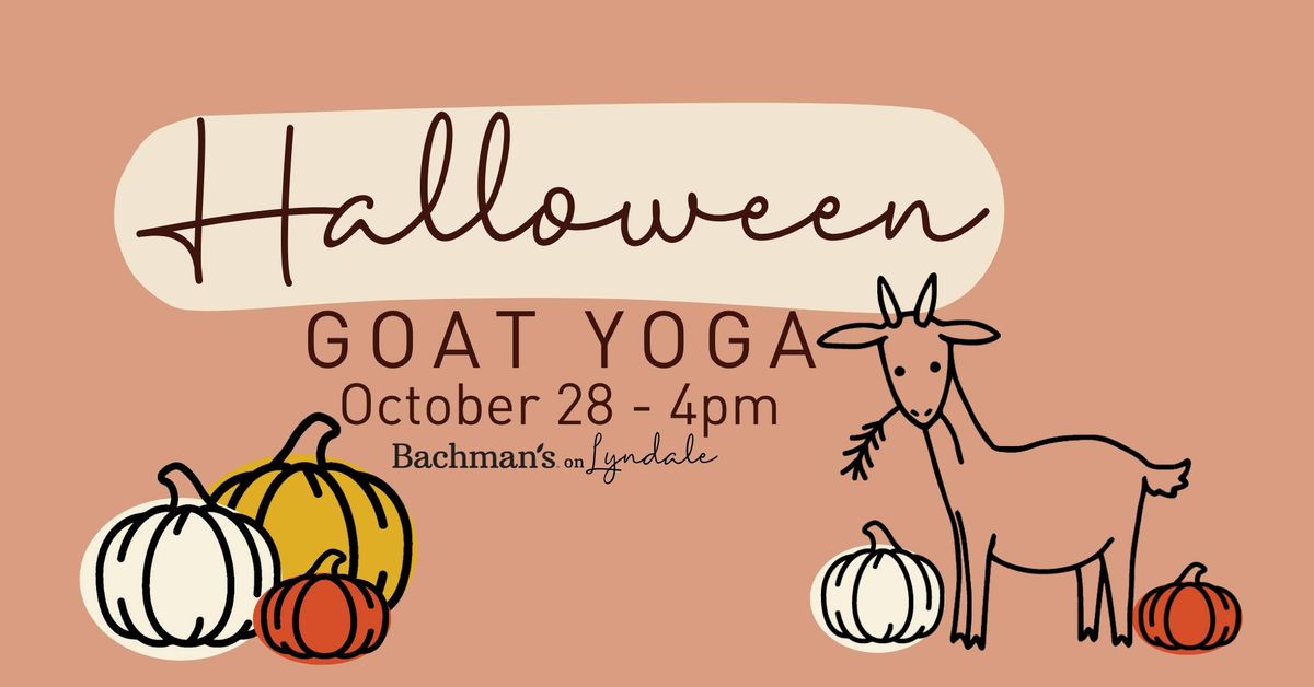 Halloween Goat Yoga | 4 PM