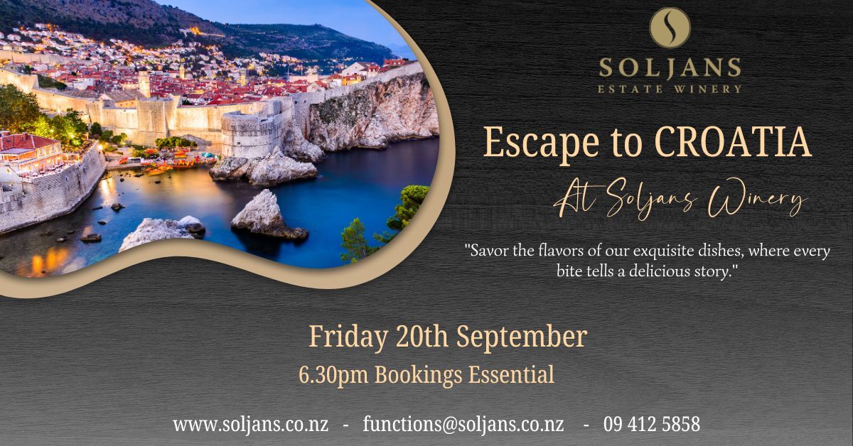 Croatian Night at Soljans Winery