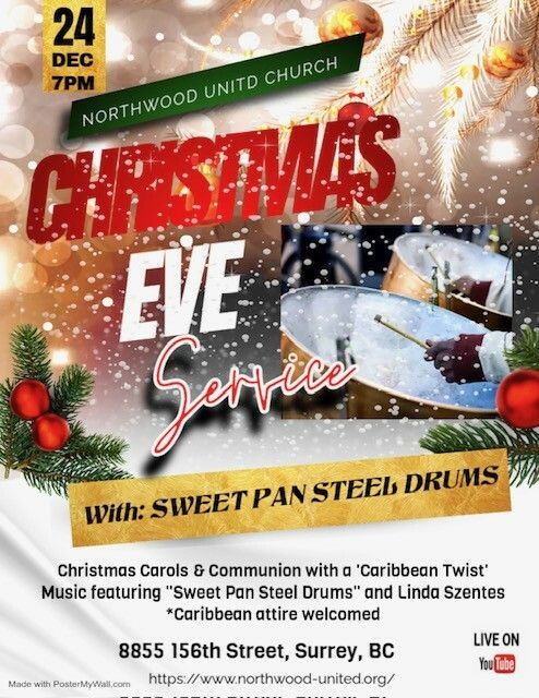 Christmas Eve Service with Sweet Pan Steel Drums