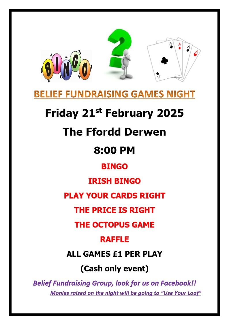 Fundraising Games Night 