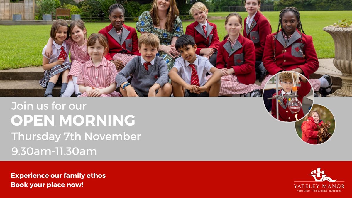 November Open Morning