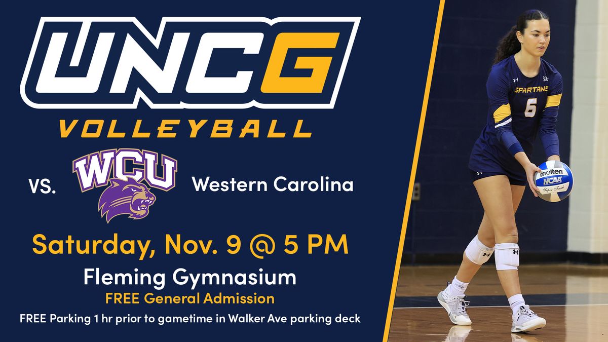 UNCG Spartans Women's Volleyball Vs Western Carolina University Catamounts