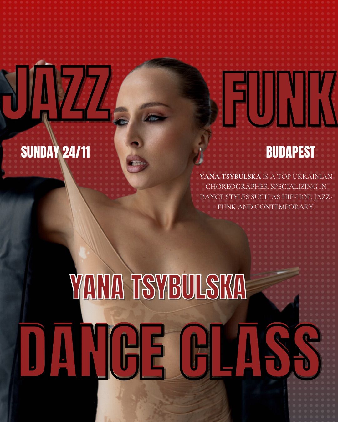 JAZZ FUNK DANCE CLASS WITH YANA TSYBULSKA | BUDAPEST