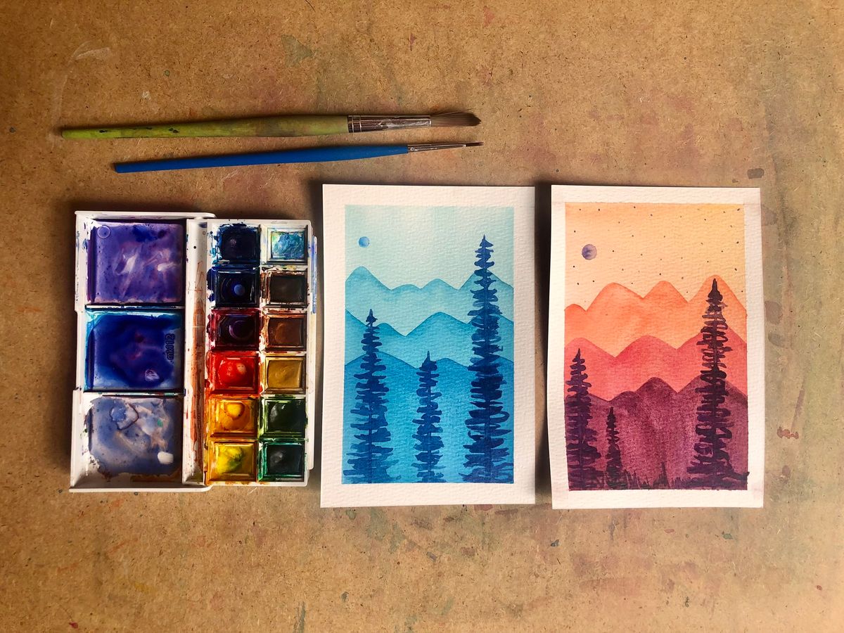 Watercolor Landscapes for Beginners \/\/ Painting Workshop