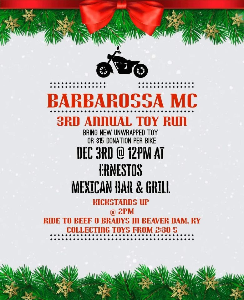 BARBAROSSA MC 3RD ANNUAL 2022 TOY RUN