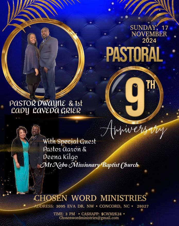 Celebrating Pastor Dwayne & Laveda Grier\u2019s 9th Pastoral Anniversary!