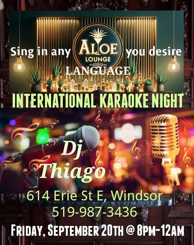 International Karaoke Night with KJ Thiago ???? Sing in Any Language You Desire. 