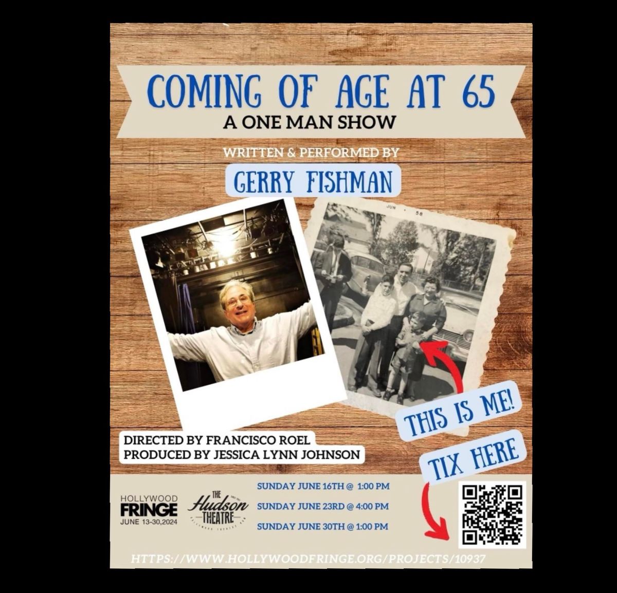 Coming of Age at 65 @ The Hollywood Fringe 