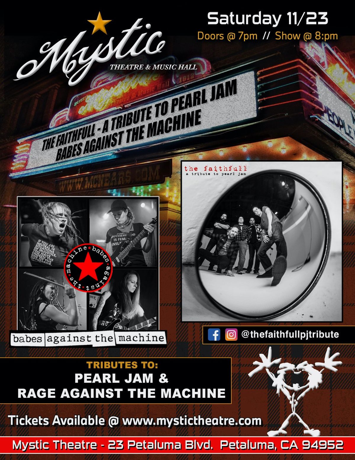 The Faithfull: A Tribute to Pearl Jam AND Babes Against the Machine @ The Mystic Theater