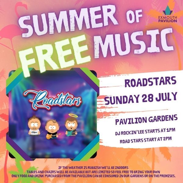 Roadstars - Exmouth Pavilion Summer of Free Music in the Gardens