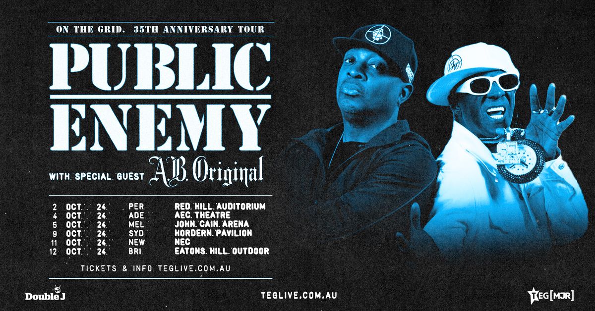 PUBLIC ENEMY \/\/ ON THE GRID 35TH ANNIVERSARY TOUR \/\/ PERTH \/\/18+