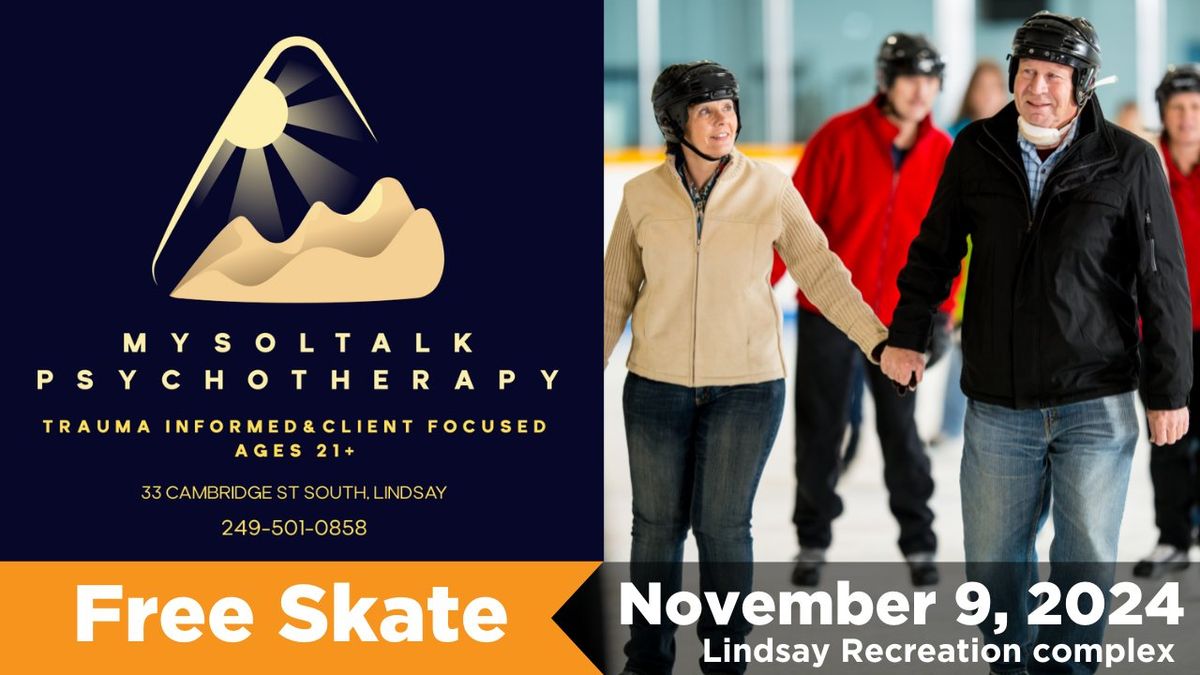 Free Skate Sponsored by: Monica Verbosky of MySOLtalk Psychotherapy.  