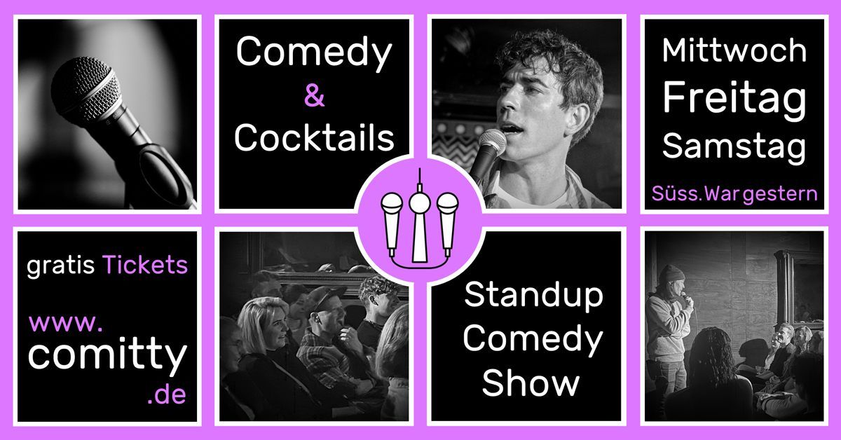 \u2605Comedy & Cocktails\u2605 Eintritt frei! \u2022 Profi-Comedians & Newcomer \u2022 Standup Comedy Open Mic (Berlin)