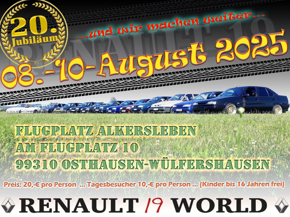 20. RENAULT 19 Treffen Alkersleben