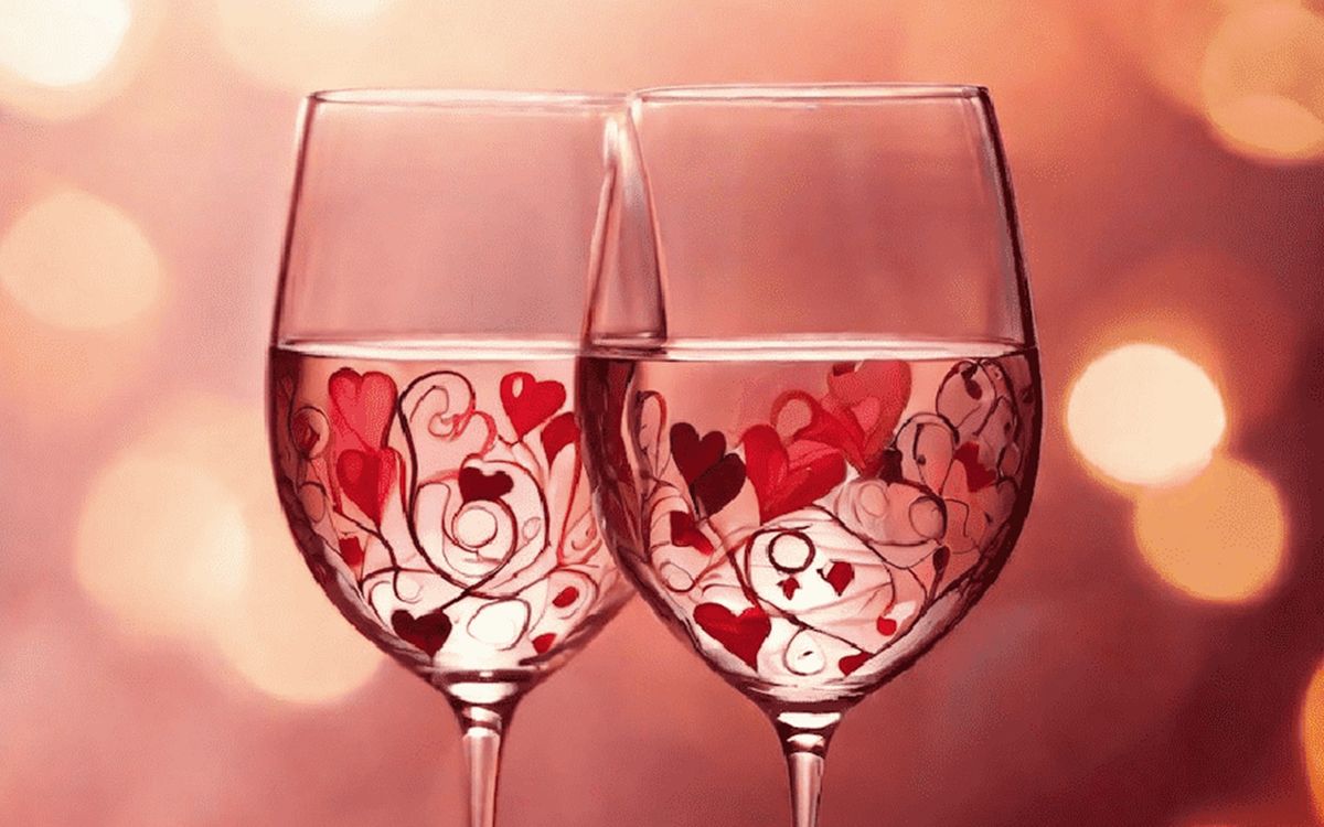 DIY Paint & Sip: Valentine's Wine Glass