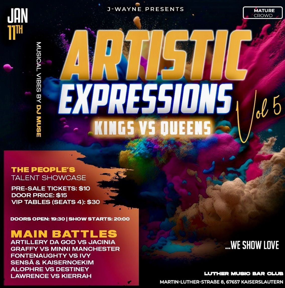 Artistic Expressions KINGS VS QUEENS