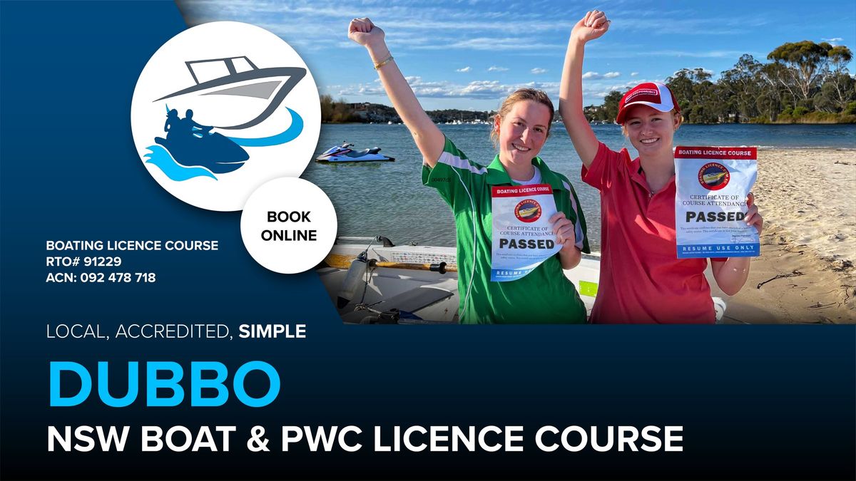 Dubbo Boat & PWC Licence Course