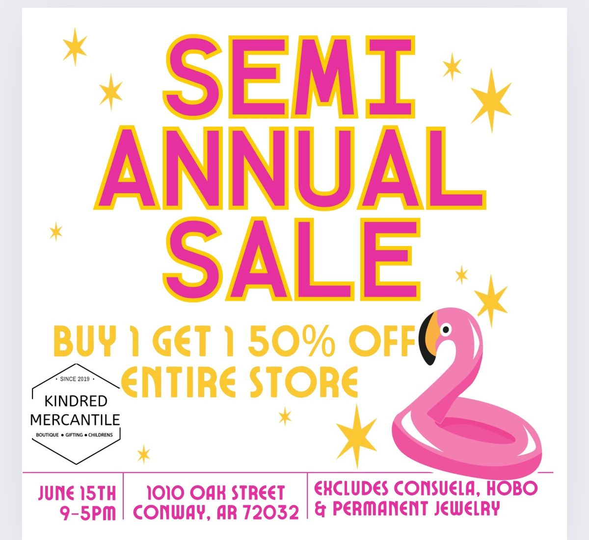Kindred Semi Annual Sale