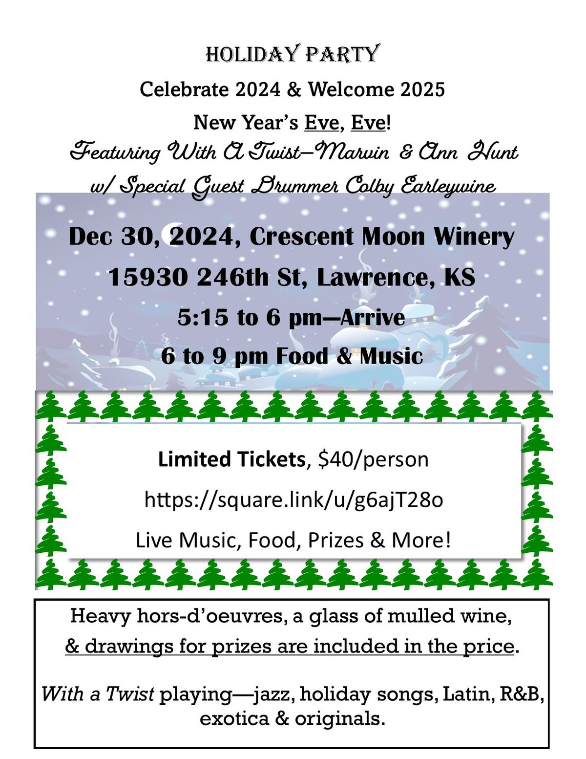 Crescent Moon Winery,15930 246th Street, Lawrence