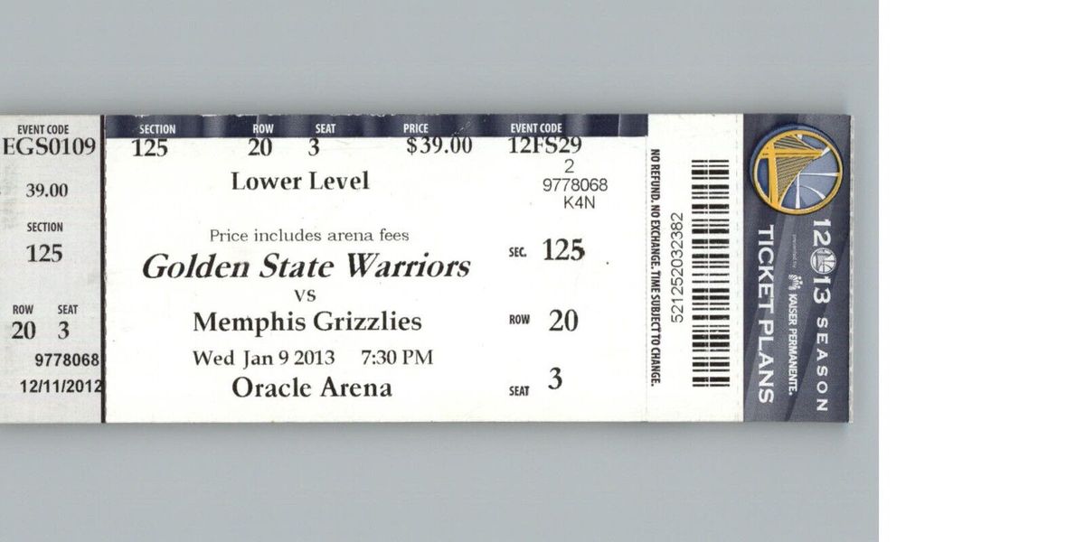 Golden State Warriors at Memphis Grizzlies