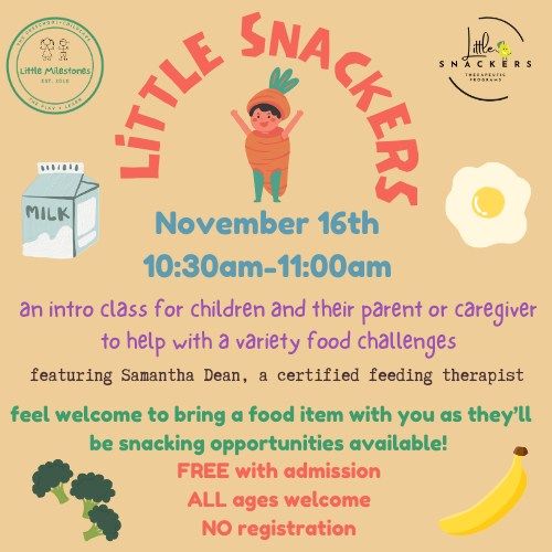 Little Snackers | an intro class to a variety of food challenges and solutions