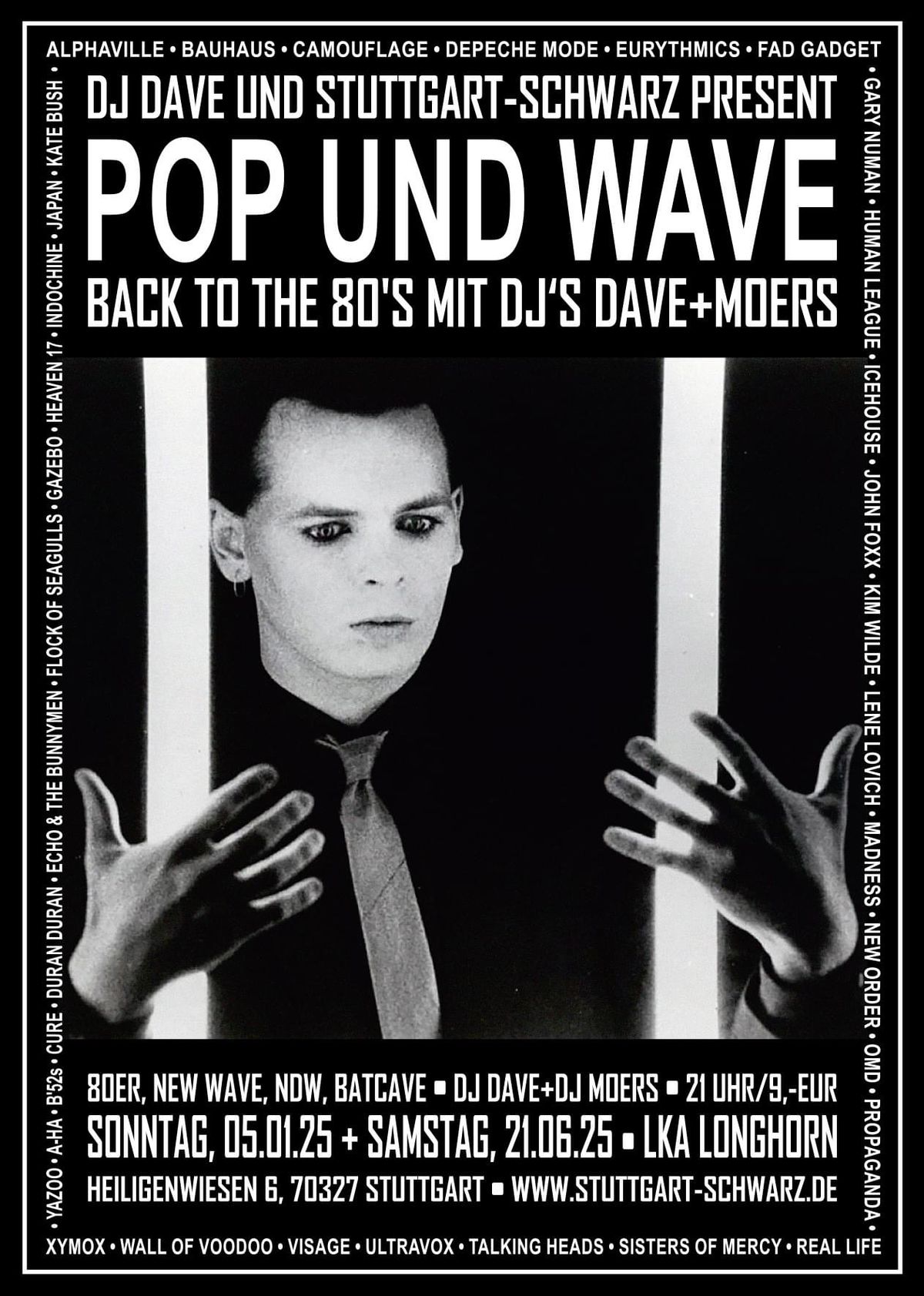 Pop und Wave Party vor dem Feiertag