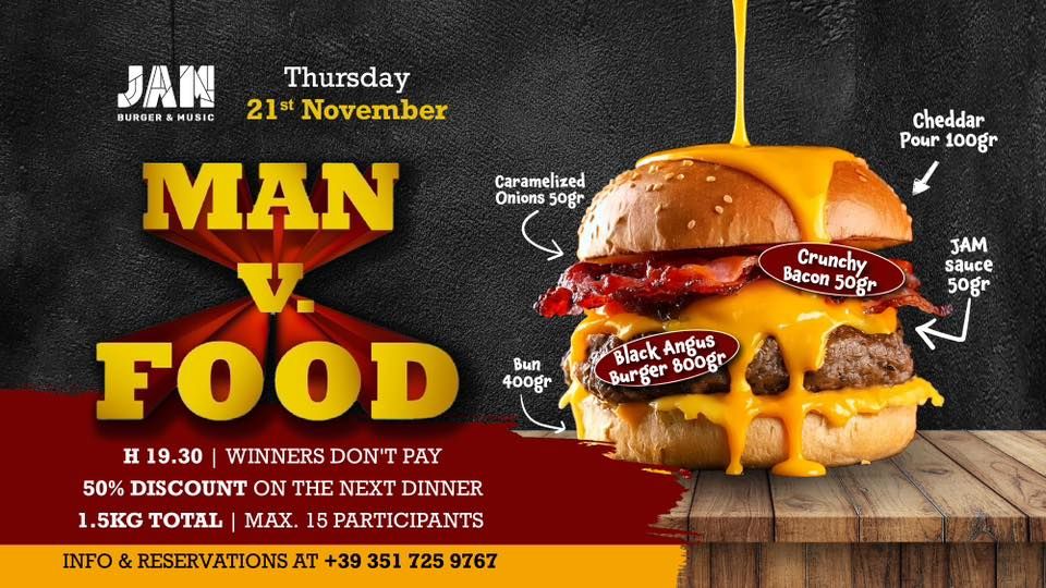 MAN vs FOOD the Challenge @Jam