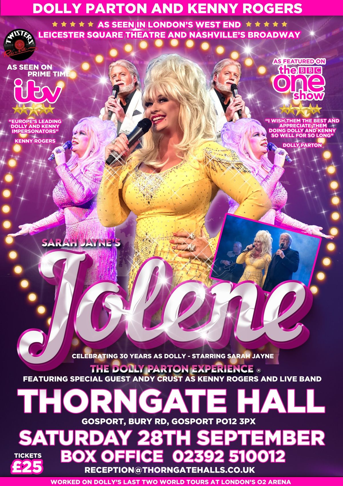 Europe's Leading Dolly Parton Tribute Show Starring Sarah Jayne. Endorsed by Dolly Parton.  