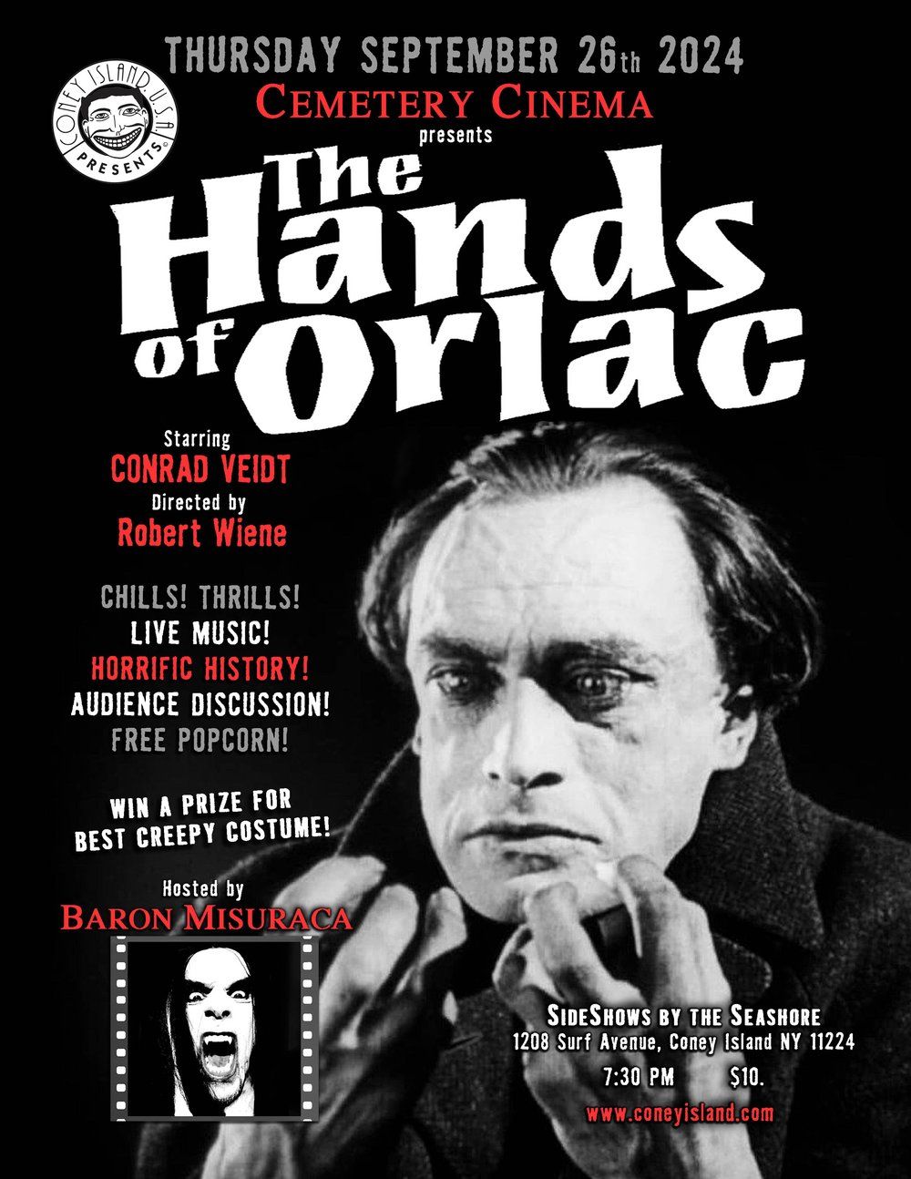 Cemetery Cinema: The Hands of Orlac