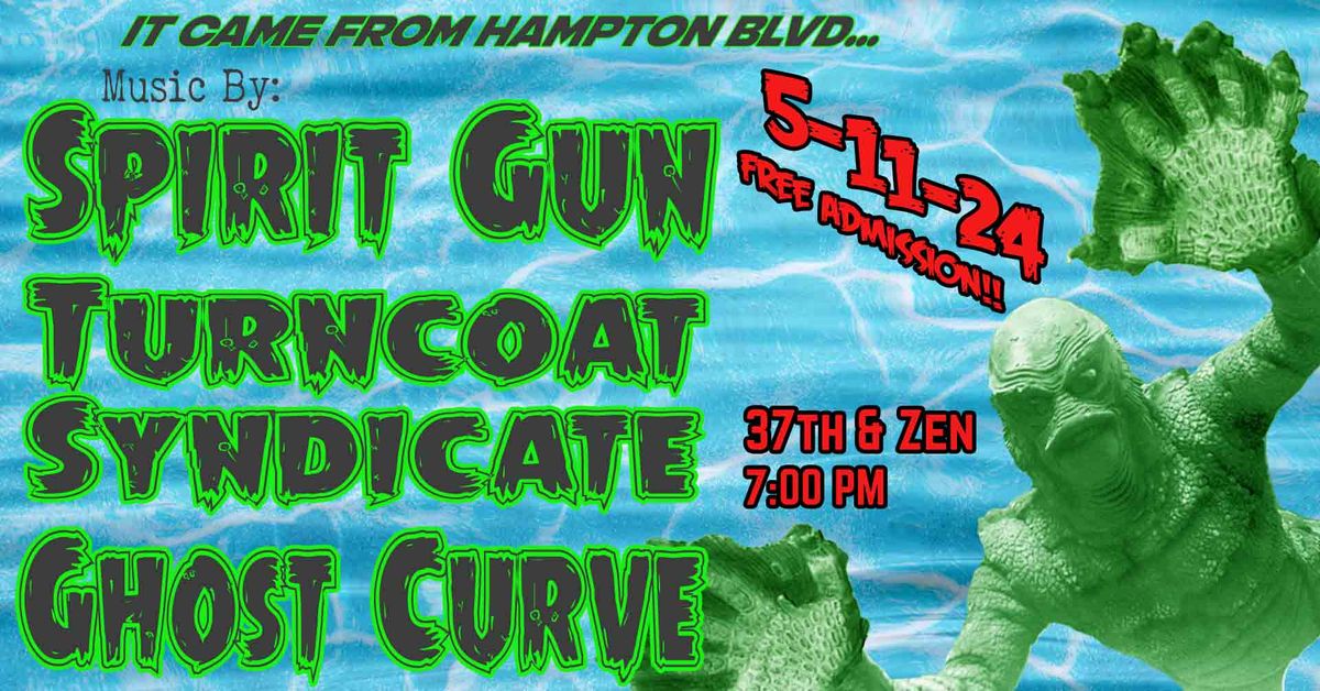 Live Rock n' Roll w\/ Spirit Gun, Turncoat Syndicate, & Ghost Curve @ 37th & Zen!! 