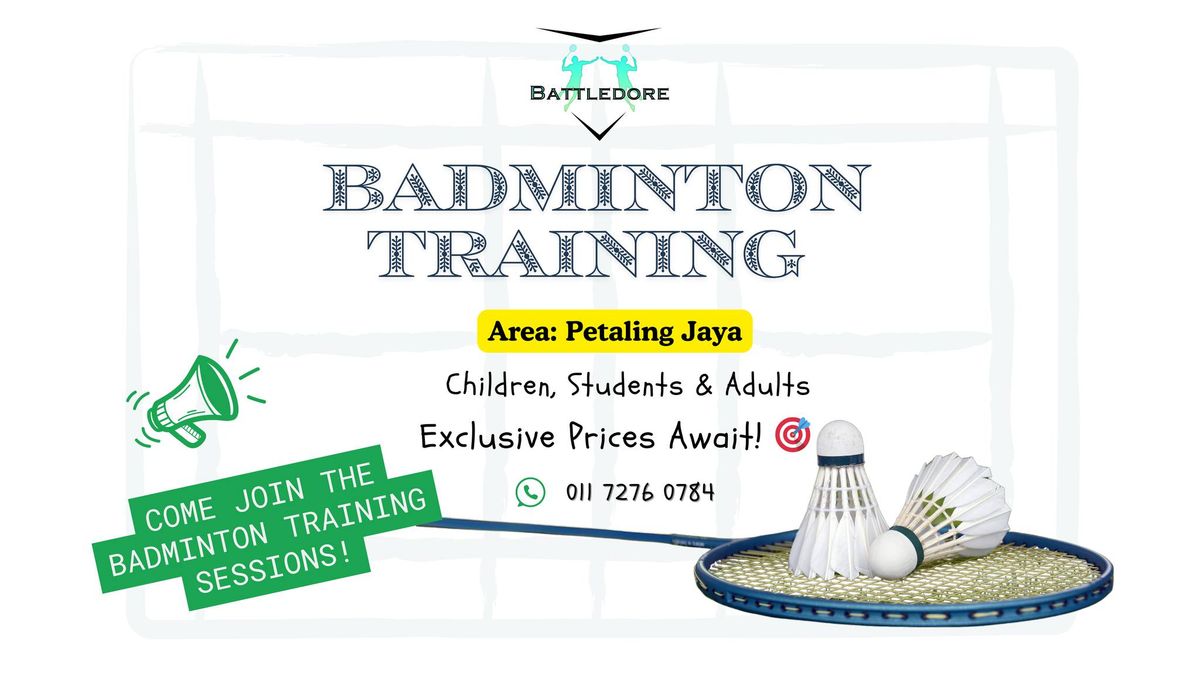 Badminton Training in Petaling Jaya