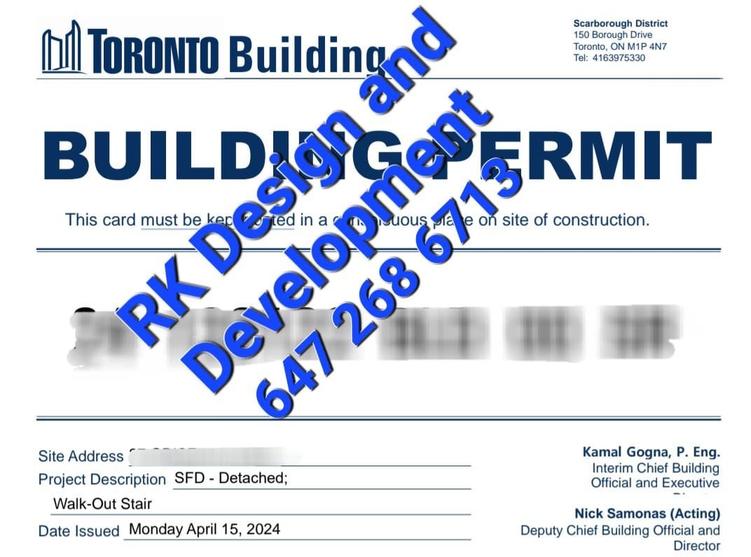 City Permits and Architectural Drawing 