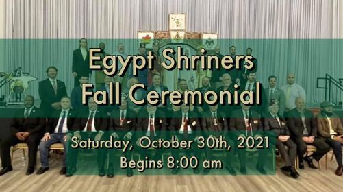 Fall Ceremonial at Egypt Shriners