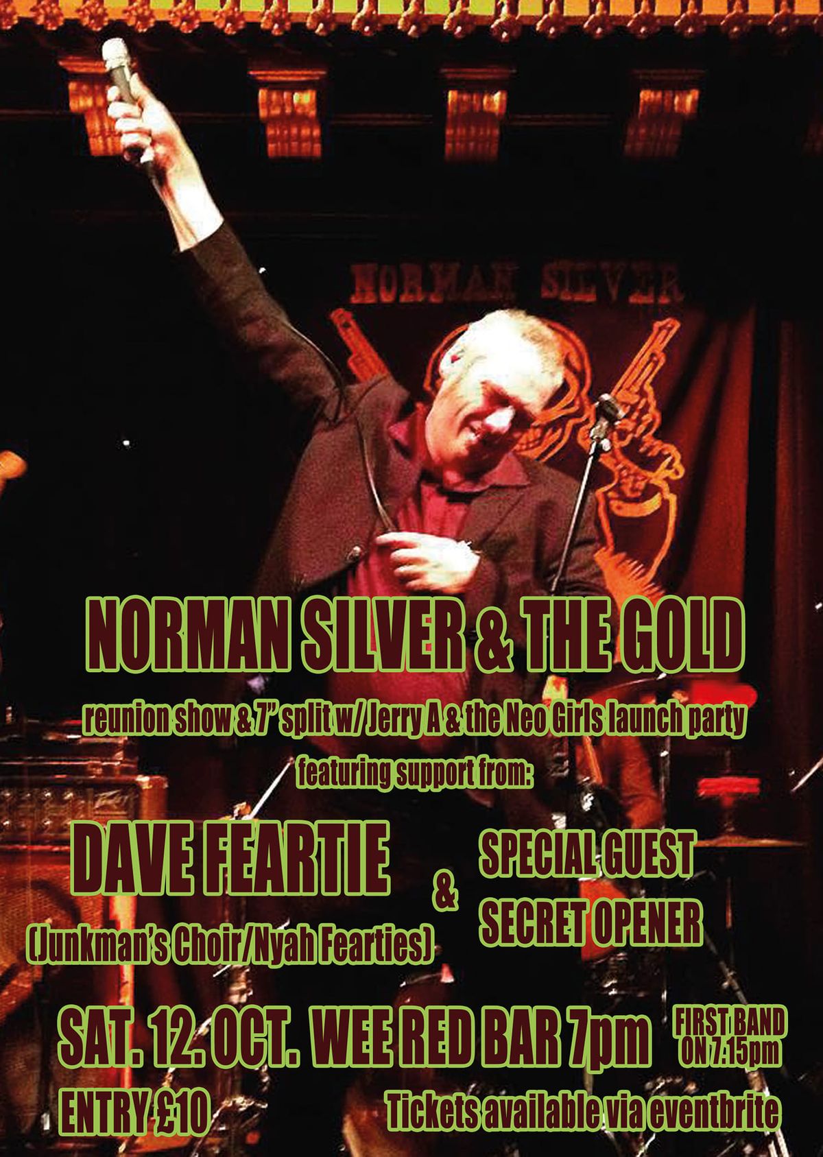 Norman Silver & the Gold 7" Launch party with Dave Feartie & Special Guest