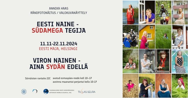 Annika Haasi foton\u00e4itus EESTI NAINE- S\u00dcDAMEGA TEGIJA 