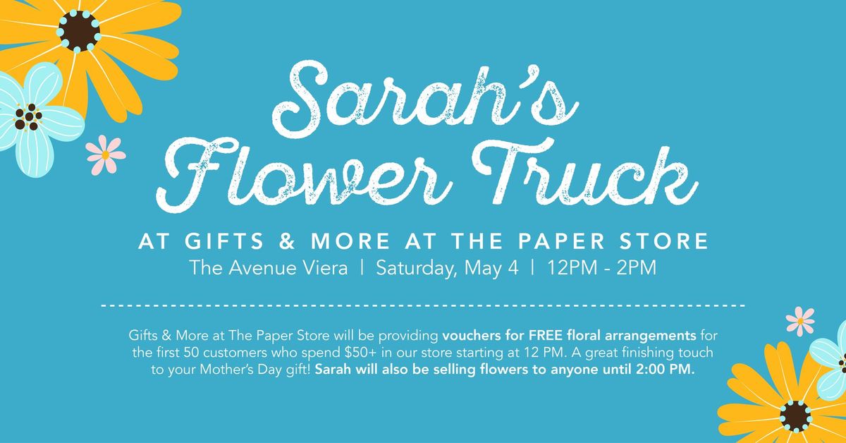 Two-Hour FREE Floral Arrangements with Sarah's Flower Truck - The Avenue Viera