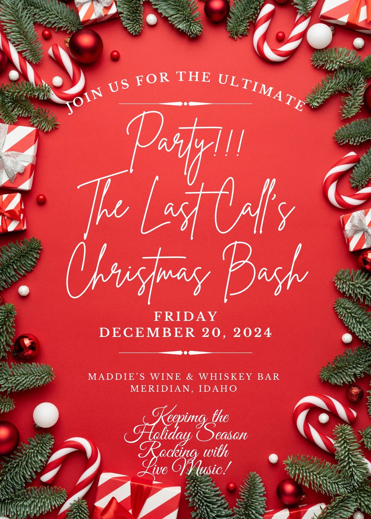 The Last Call\u2019s Christmas Bash at Maddie\u2019s Wine & Whiskey