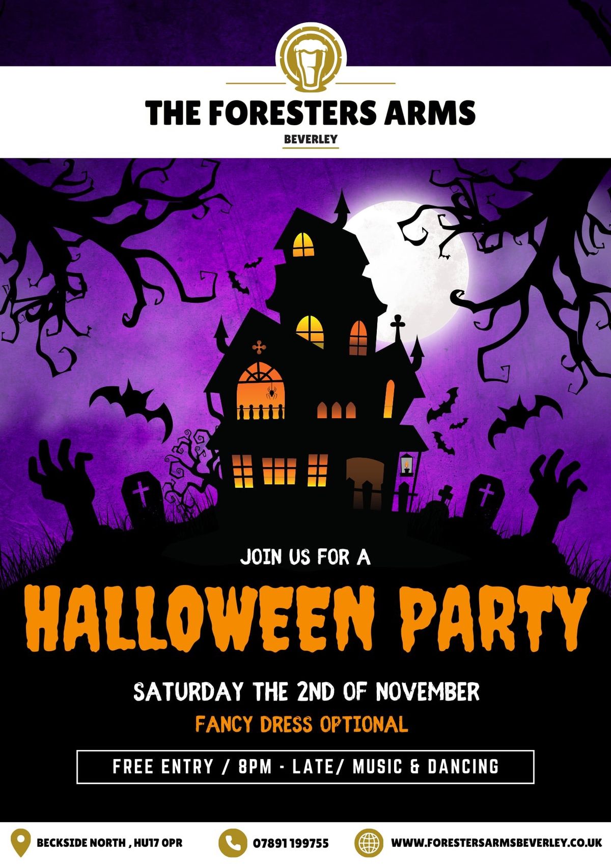 Halloween fancy dress disco 