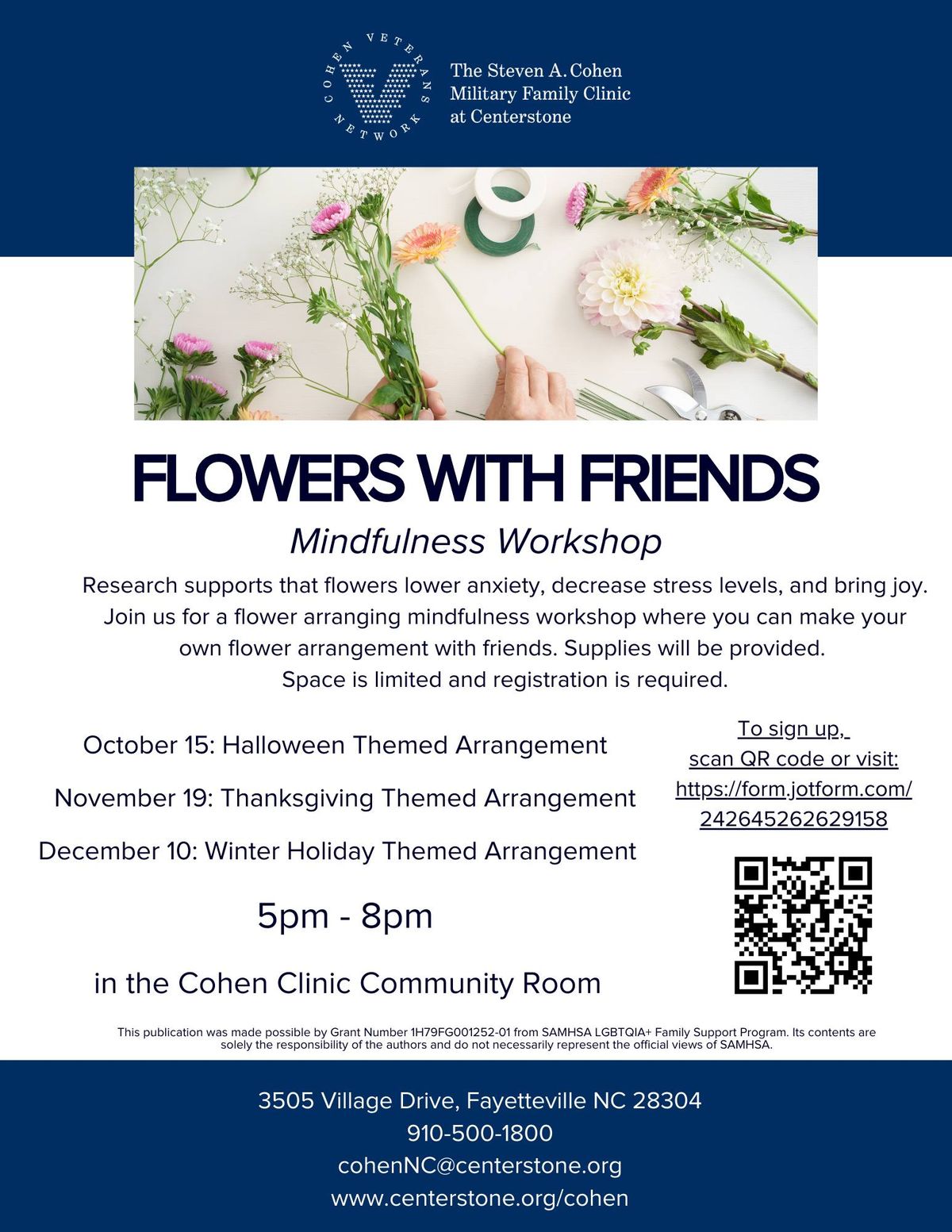 Flowers with Friends Mindfulness Workshop