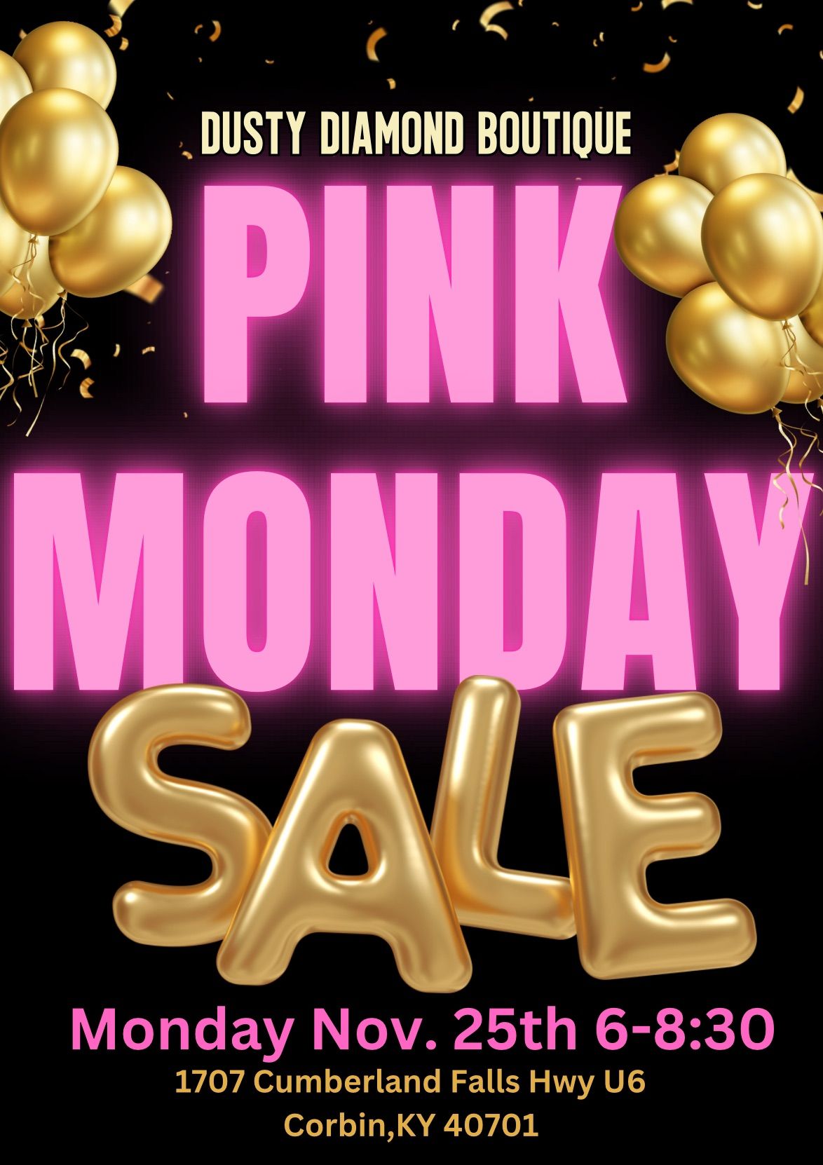 Pink Monday SALE 