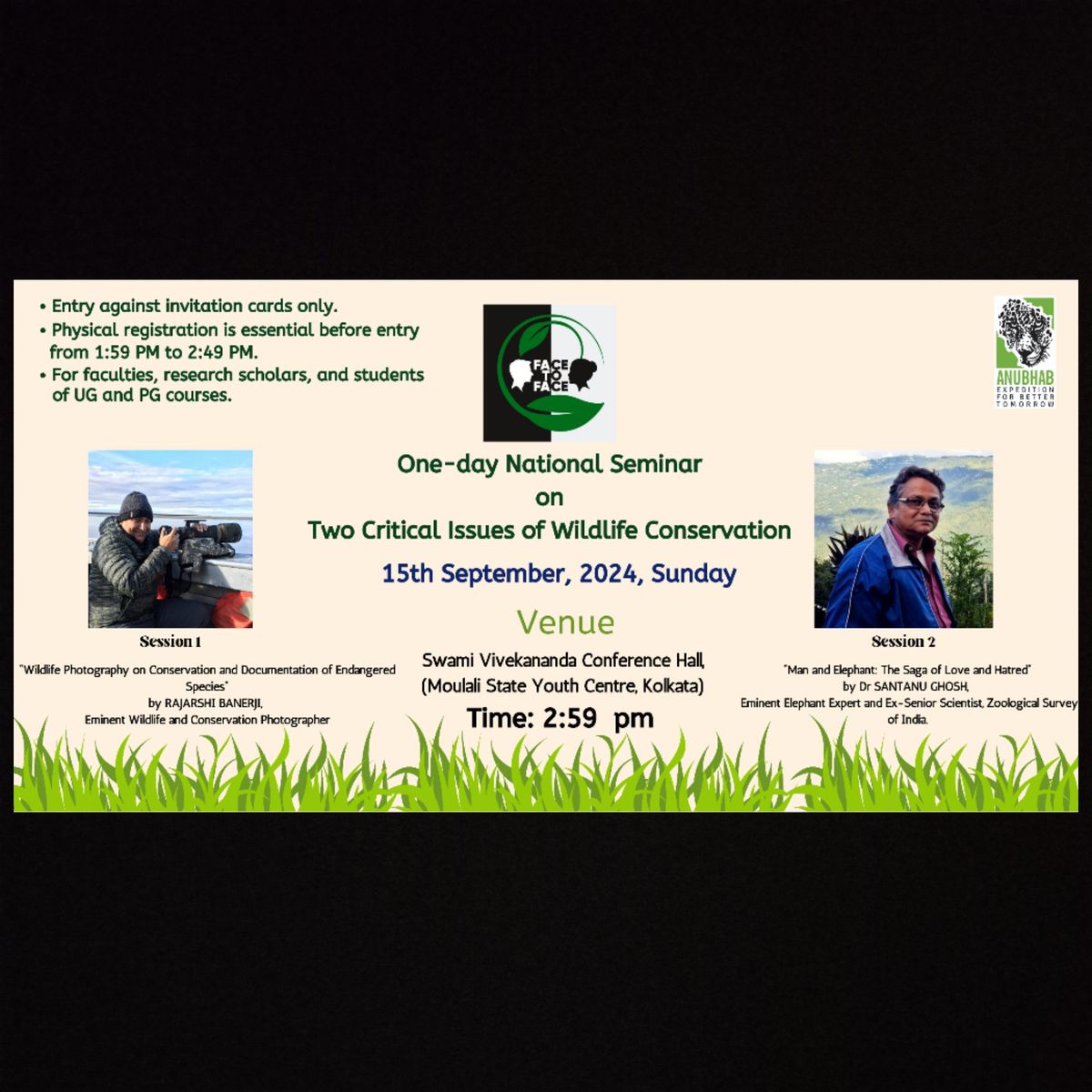 Face to Face: A National Seminar on Wildlife Conservation and Ecological Crisis