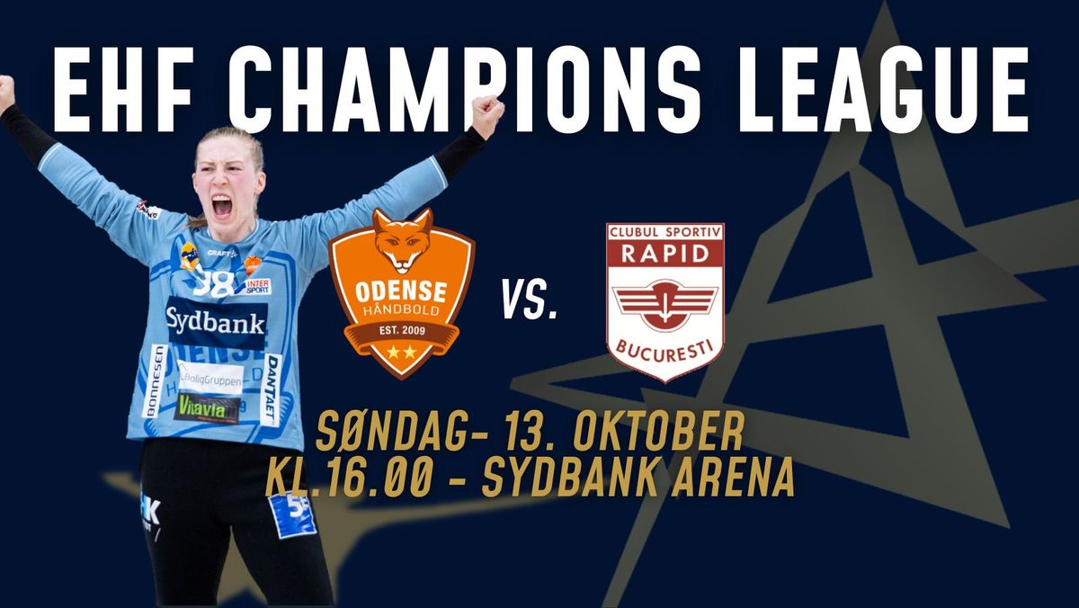 EHF Champions League: Odense H\u00e5ndbold vs. Rapid Bucuresti