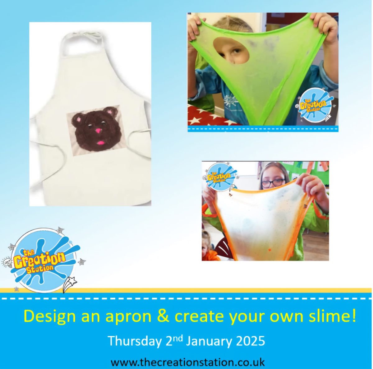 Creation Station Slime Making & Apron Decorating! 