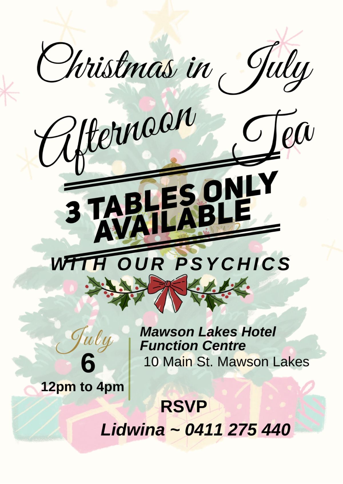 Christmas in July ~ Afternoon Tea with our Psychics \ud83d\udd2e