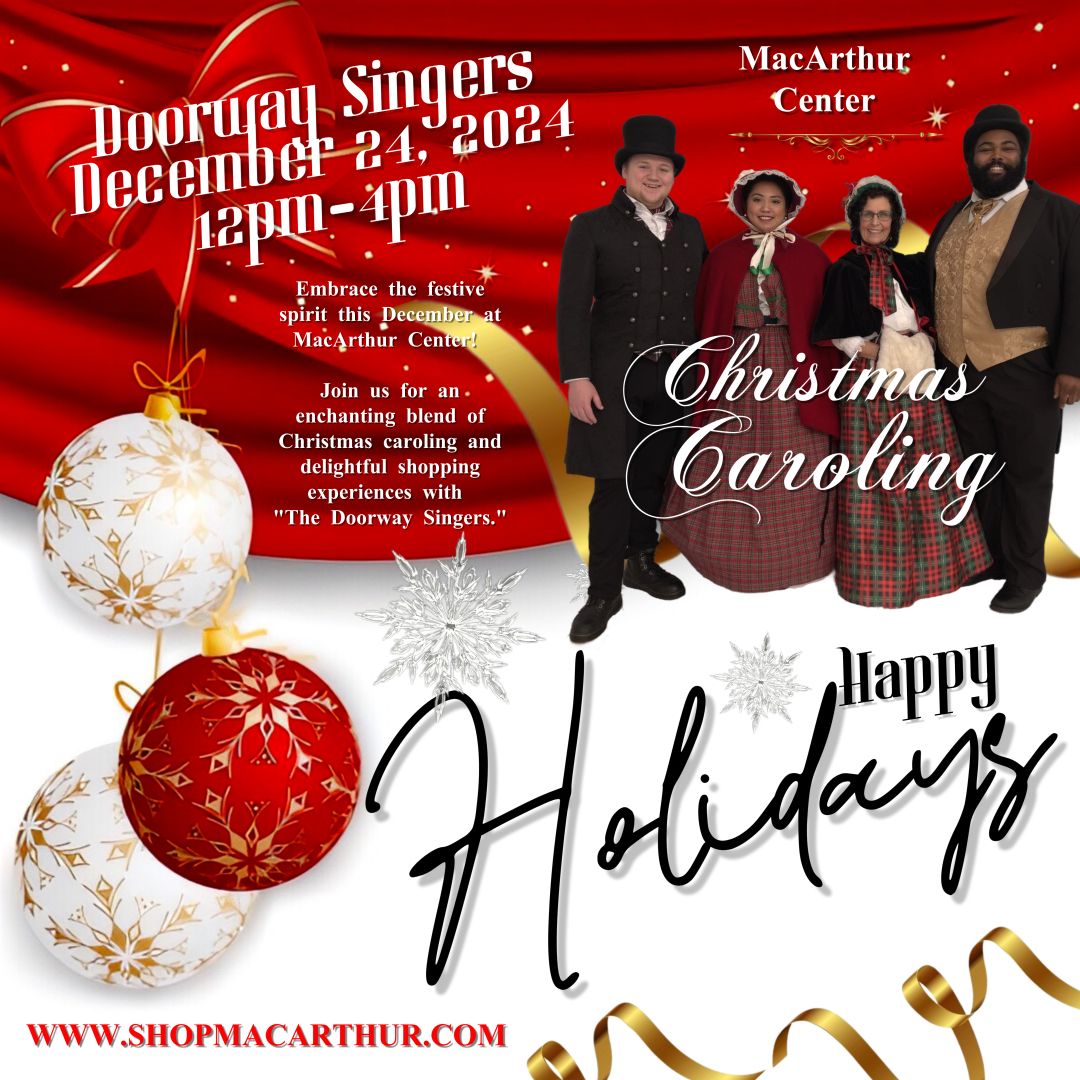 Christmas caroling and delightful shopping experiences with \u2018The Doorway Singers.