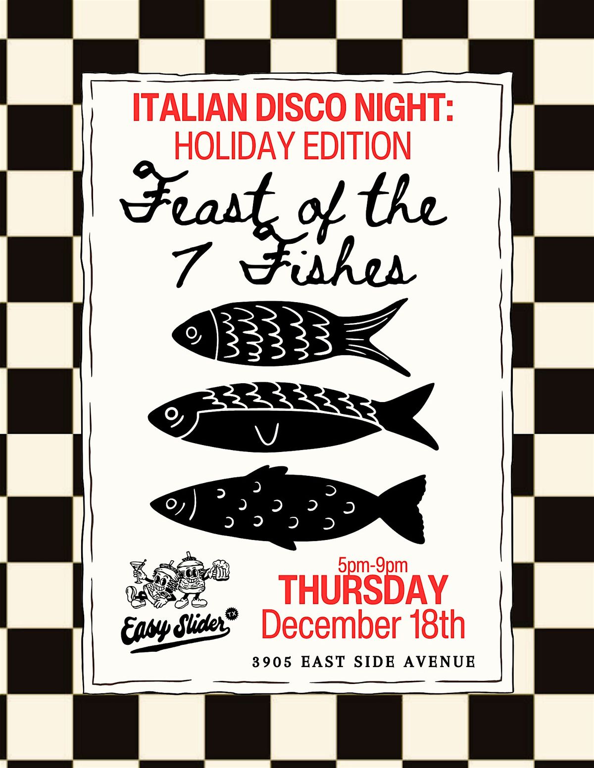Italian Disco Night: Holiday Edition - Feast of the 7 Fishes
