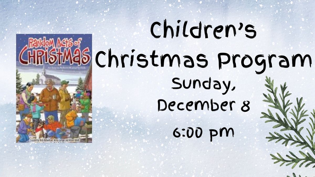 Children\u2019s Christmas Program